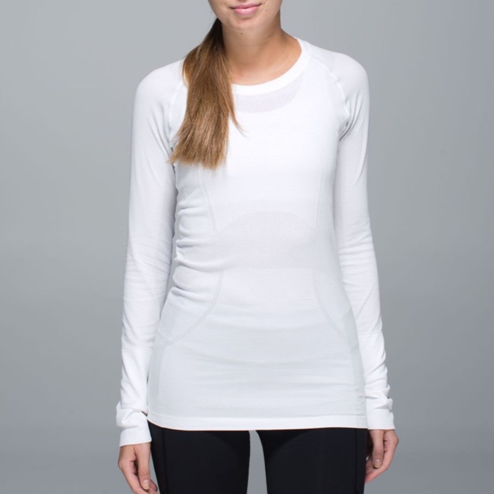 Lululemon Long Sleeve Swiftly (OG) White